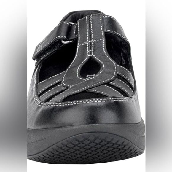 Z-CoiL Pain Relief Footwear  Z-Breeze Black Leather Sandal sz 10 NEW - Picture 13 of 13